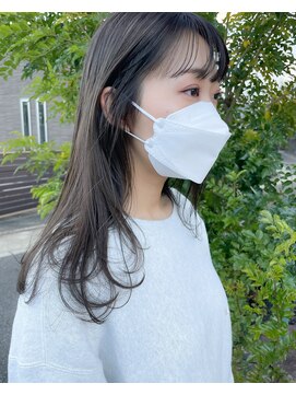 エミタス 宮街道(Emitas.) 【森崎】透け感柔らかゆる巻きロング[グレージュアッシュ]