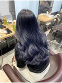 ブルーグラデーションカラー◎ブリーチ2回「町田/髪質改善」