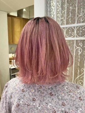 ヴァンクシー バイ ルナ(VANKCY by Luna) グレージュカラー ボブルフ 黒髪 ココアベージュ ロングヘア