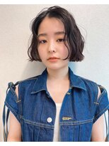 サンド 鹿児島中央(sand)&nbsp;黒髪/グレーベージュ/レイヤーロング/前髪パーマ[鹿児島駅]