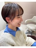 前髪ありマッシュショート