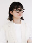 黒髪/グレーベージュ/レイヤーロング/前髪パーマ[新宿駅]