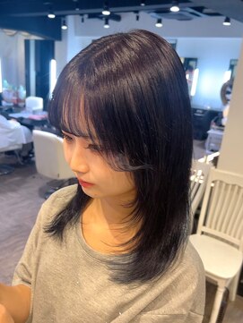 アンドバイモードケイズ (and by MODE K's) レイヤーカット/ブルーブラック