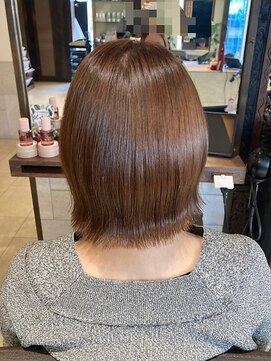 ヘアリゾート粋 ティガ 池袋店(tiga) 艶髪ミディアムボブ/ショコラグレージュ