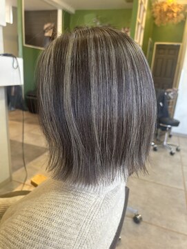 ヘアーガーデン アストレア(HAIR GARDEN ASTRAEA) 脱白髪染めハイライト