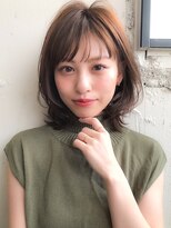愛されデジタルパーマ艶感結べるボブ小顔カット#230f0327