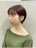 耳かけショート×ワイドバング