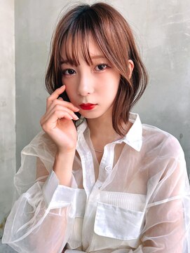 エイミー(Aimee) Aimee町田　ナチュラルベージュ×外ハネスタイル