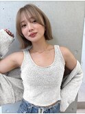 《SOYON》ふんわり×切りっぱなしボブ