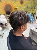 メンズ白髪ぼかしハイライト