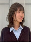 【大阪/梅田/茶屋町/中崎町】シャギーボブ/オリーブグリーン