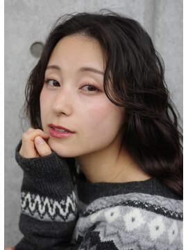 ピケ(pique) 透明感カラー×くせ毛風パーマ×ルーズパーマ/20代/30代/40代