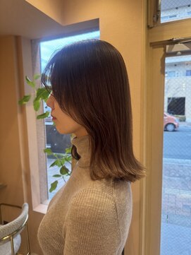 スーリール 久留米花畑店(Sourire) 20代30代40代50代切りっぱなし外はねレイヤーカットくびれ巻き◇