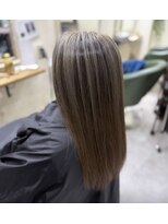 ヘアサロン レリー(hair salon relie)&nbsp;【白髪ぼかし】アンブレラカラー　アッシュグレージュ　relie