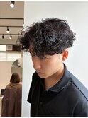 波巻きパーマ
