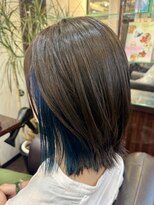 キャラ 池袋本店(CHARA)&nbsp;ボブレイヤーにインナーカラーを組み合わせる♪【池袋インナー】