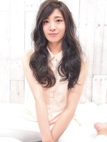 フェリシータ 総持寺店(felicita)&nbsp;透明感グレージュ！ゆるかわウェーブセミロング