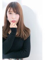 ジャストヘアサンク 【just hair CINQ上大岡】ナチュラル 縮毛矯正 小顔 重めバング