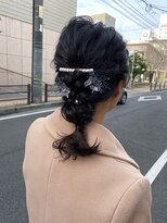 デコヘアー キートス(DECO HAIR kiitos)&nbsp;ミディアムの編み下ろしアレンジ