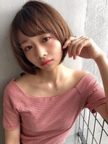 今年の春は外ハネボブより王道ボブ　＃アッシュブラウン
