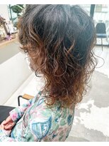 テトテヘアー(tetote hair) ミディアム×ウルフパーマ