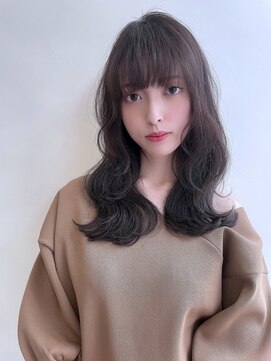 ヘアメイク シュシュ(Hair make chou chou) 大人可愛いマロンベージュAラインボブかきあげ奈良大和八木