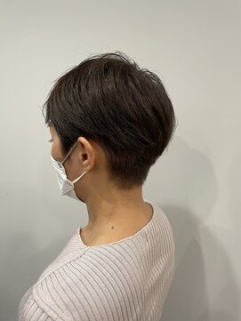 バトー バイ トリコ 船橋北口店(BATEAU by tricot) #オリーブベージュ#大人ショート#明るい白髪染め