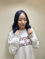 カリーナ(CARINA)&nbsp;インナーカラー/ネイビー＆パープル