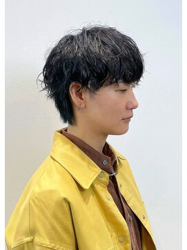 カンゴール サロン トウキョウ セントラル 原宿(KANGOL SALON TOKYO CENTRAL) ツイストスパイラル　マッシュウルフ　ジェンダーレス　中性