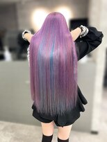 オズ 梅田店(OZ)&nbsp;#ラベンダーピンク＃インナー水色＃スーパーロング＃艶髪