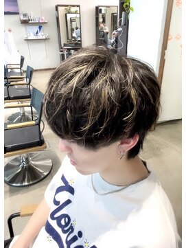 アッシュタカサキ(ash takasaki) 20代30代メンズスパイラルパーママッシュオシャレ感アッシュ