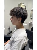 刈り上げないツイスパ無造作マッシュ