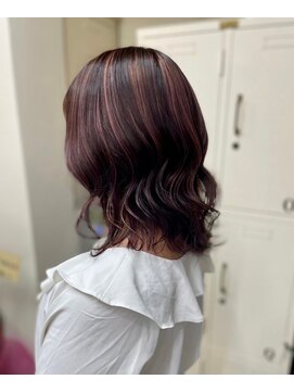 マティーナ ヘアー 池袋(Matina hair) 【ピンクハイライト白髪ぼかし】20代30代40代50代