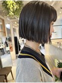 切りっぱなしボブ