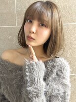 サンド ミュウ 横浜店(sand mieu)&nbsp;ボブディオリーブベージュ髪質改善縮毛矯正フェイスレイヤー