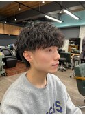 波巻きパーマ/マッシュスタイル/眉毛/クリームパーマ