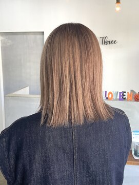 スリー(Three) 【Three萩原/大分/miya】切りっぱなしハイトーン