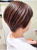 大人ナチュラル レイヤー ショート