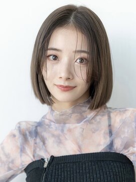 メゾンバイハバナ(maison by HAVANA) 20代30代大人かわいいくびれレイヤーボブ韓国黒髪スタイル