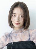 20代30代大人かわいいくびれレイヤーボブ韓国黒髪スタイル