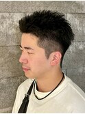 アップバングスパイキーショートボックスショート