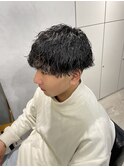 福岡天神/波巻きパーマ/シャドウパーマ/メンズカット/眉毛