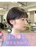マッシュショート　熊本ショート　熊本美容室　ruen 右田莉奈