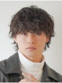オリーブベージュ/ウェットヘア /レイヤーカット /川崎