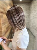 コントラストハイライト×ヘイリーボブ