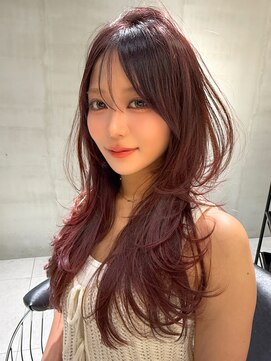 ロンドウル 熊本(Lond ulu) トレンド感抜群！！！ふんわりレイヤーカット×艶髪透明感カラー