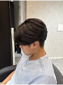 短め毛流れセンターパート