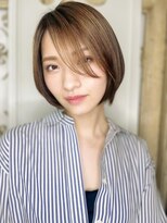 カバーヘア ブリス 上尾西口店(COVER HAIR bliss)&nbsp;白髪ぼかしショートボブ/ナチュラルレイヤー30代40代50代p上尾