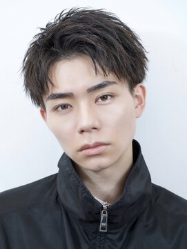 エイド 本店(aid) 爽やかショートアップバングビジネスヘア束感コンマバング