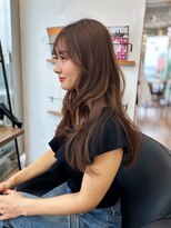 シエルバイアフロート(ciel by afloat)&nbsp;桜ピンクブラウン/流れるお顔周りカット/くびれレイヤー